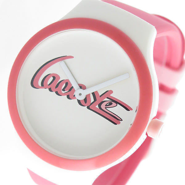 【新品】ラコステ LACOSTE クオーツ レディース 腕時計 2020131 ホワイト×ピンク ホワイト