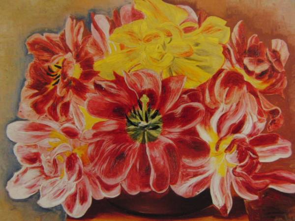 MOISE KISLING,FLEURS, overseas edition super rare rezone, new goods high class frame attaching, free shipping 