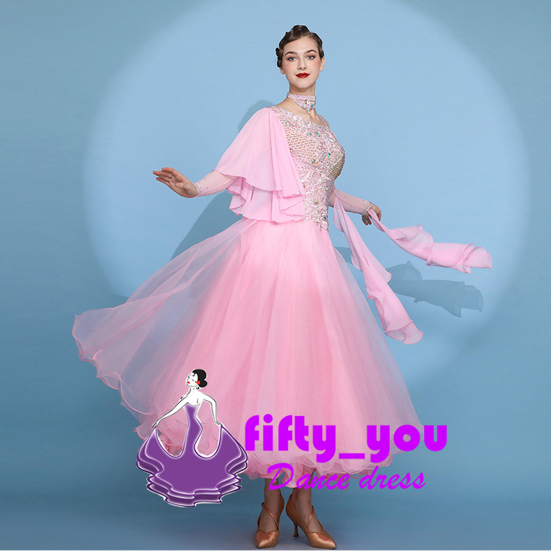 話題の人気 新品fifty_you 最新作 NEWデザイン サイズオーダーメイド 社交 社交ダンス