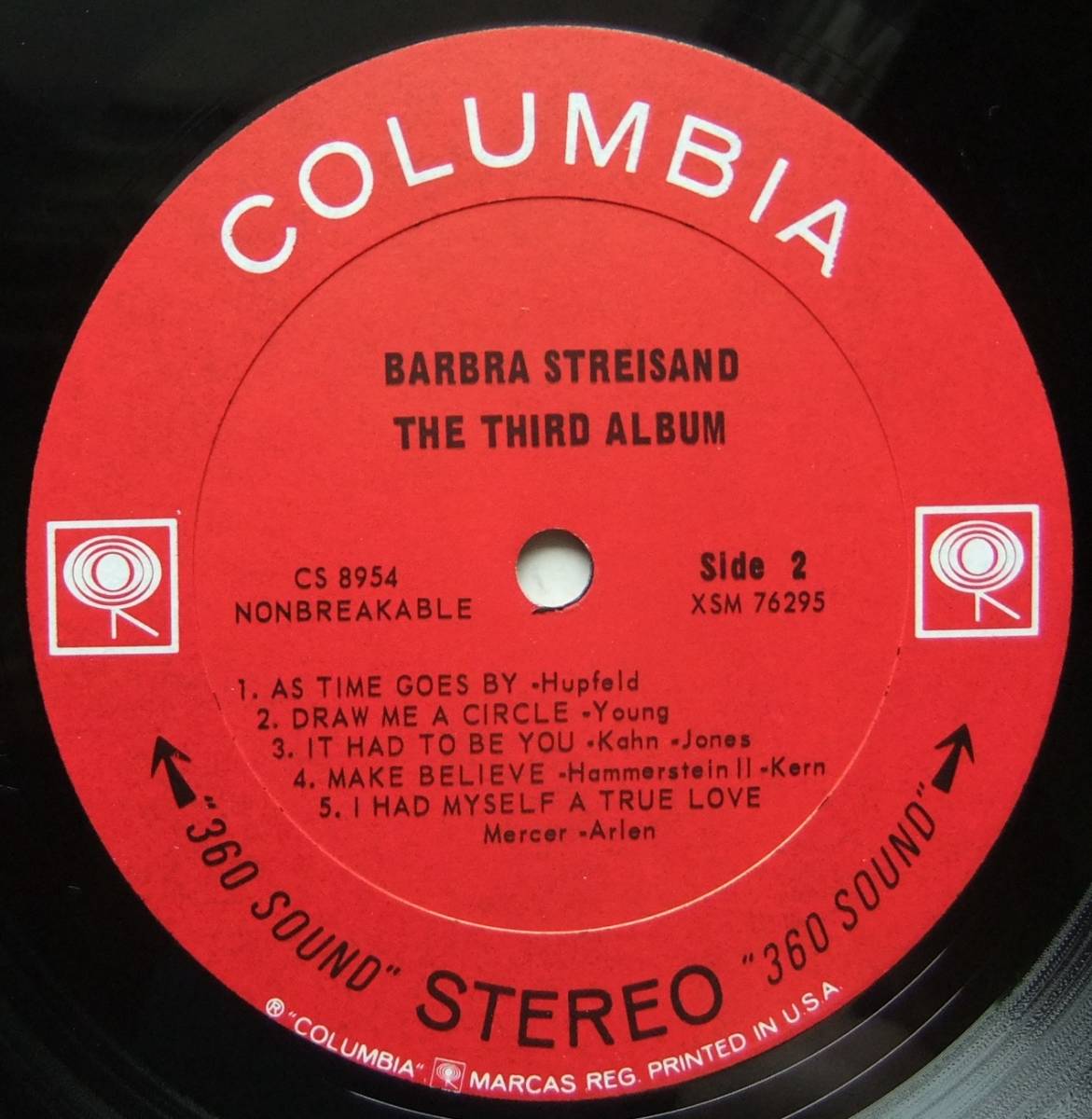 ◆ BARBRA STREISAND / The Third Album ◆ Columbia CS 8954 (2eye) ◆ V_画像4