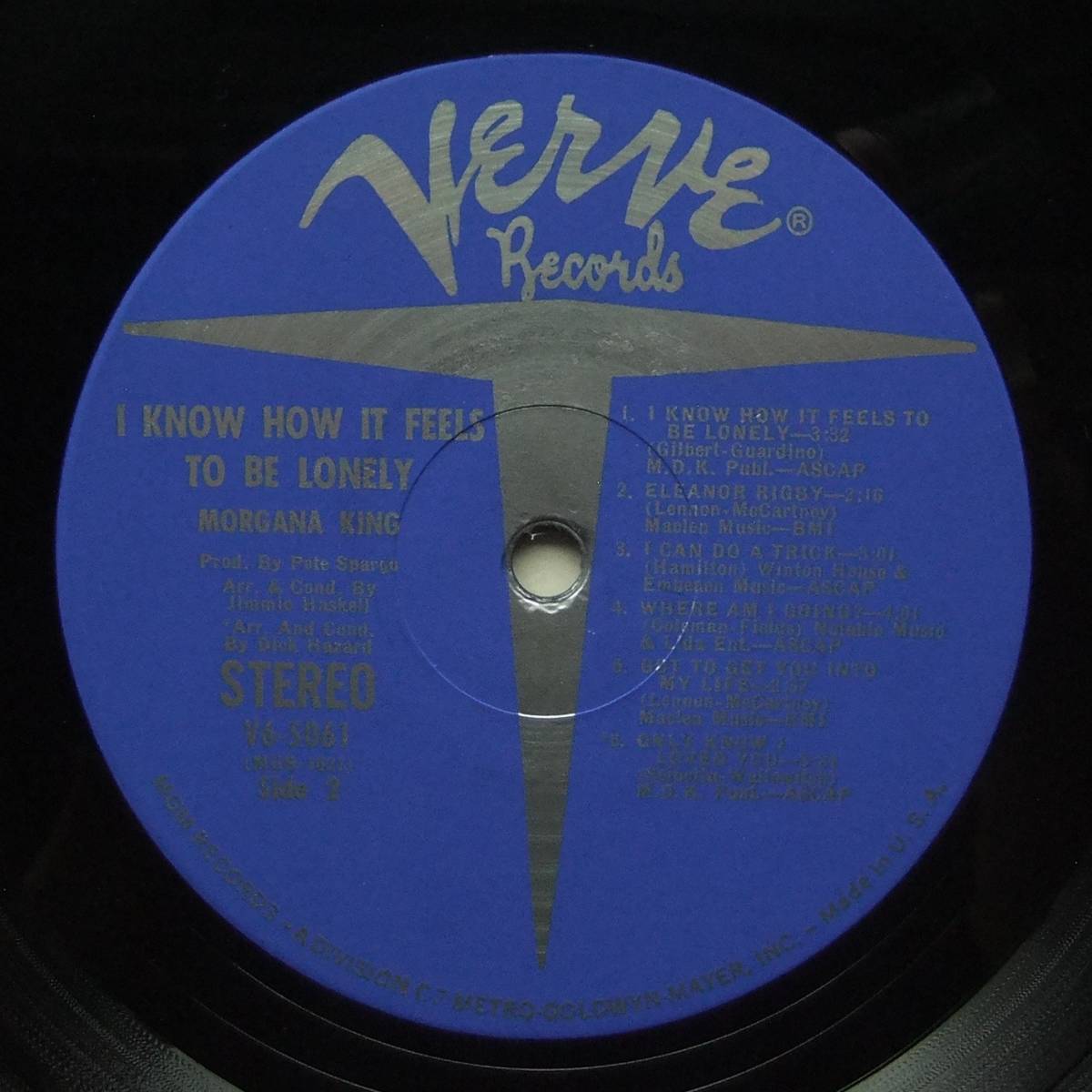 ◆ MORGANA KING / I Know How It Feels To Be Lonely ◆ Verve V6-5061 (blue:MGM) ◆_画像4