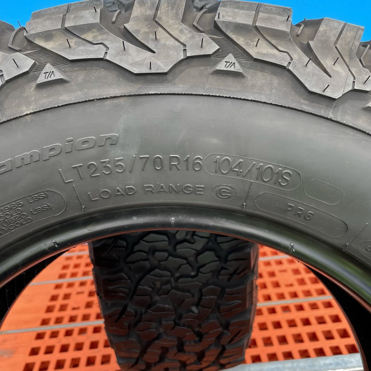 LT235/70R16 BFGOOdr ich 235/70/16 サマータイヤ　2本　2017年製造_画像5