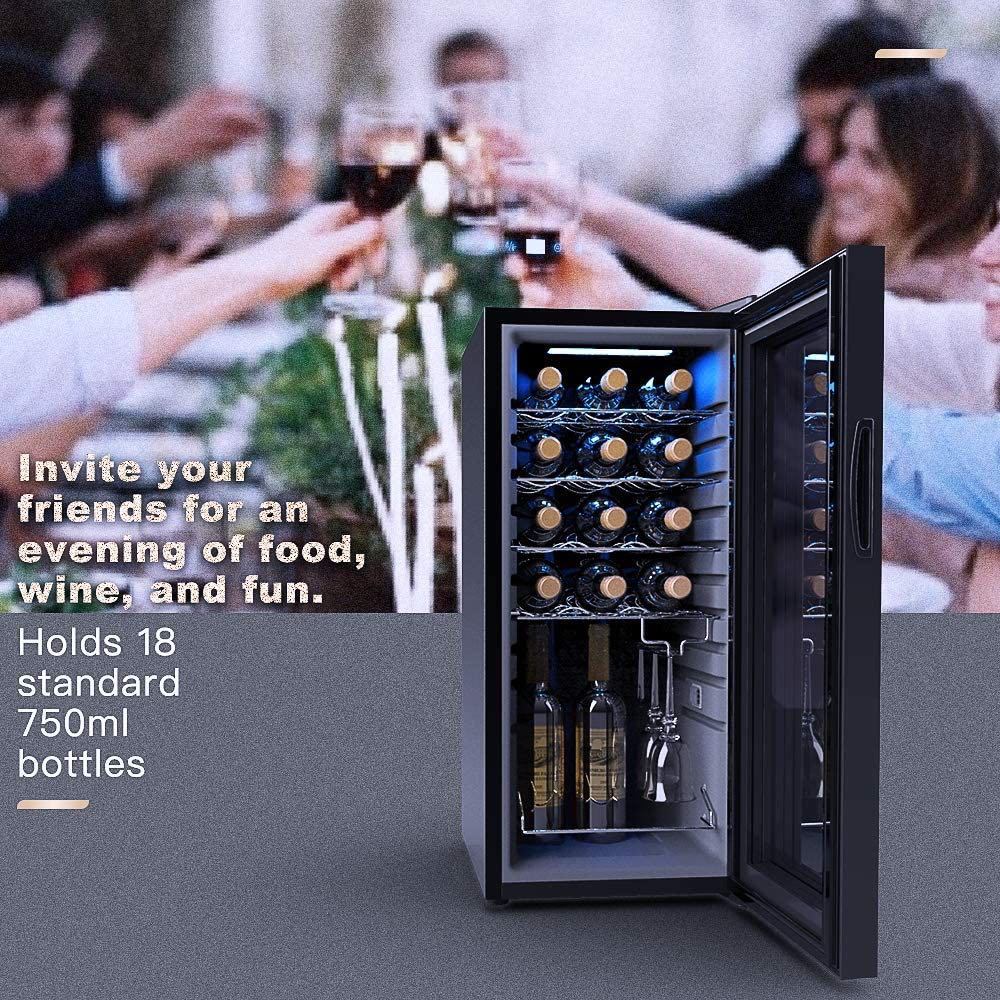 [18ps.@ storage ] wine cellar newest energy conservation small size wine cooler 53L high capacity compressor type inclination put width put both sides . correspondence possibility ultra-violet rays 