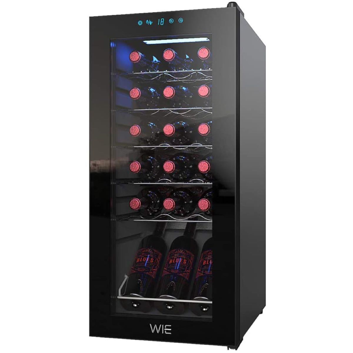 [18ps.@ storage ] wine cellar newest energy conservation small size wine cooler 53L high capacity compressor type inclination put width put both sides . correspondence possibility ultra-violet rays 