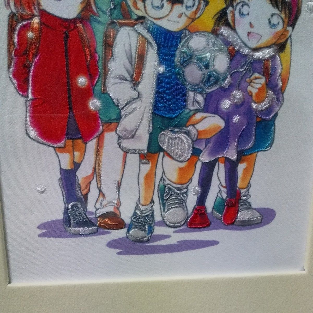 少年サンデー応募者全員サービス「名探偵コナン 刺繍アート 少年 少年サンデー応募者全員サービス「名探偵コナン 刺繍アート 少年