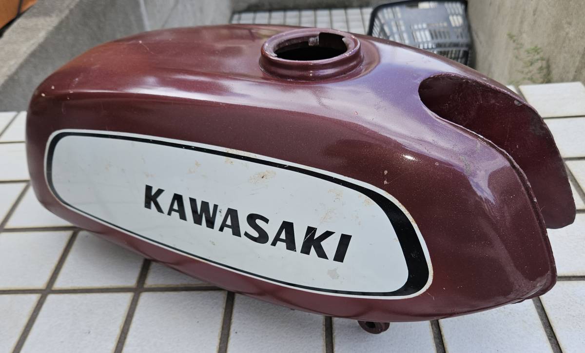 カワサキA1スペシャル 川崎純正 1970年製オリジナルペイント キャンディー 大きな凹み無し カワサキ2スト 川崎重工 A1SS 絶版旧車