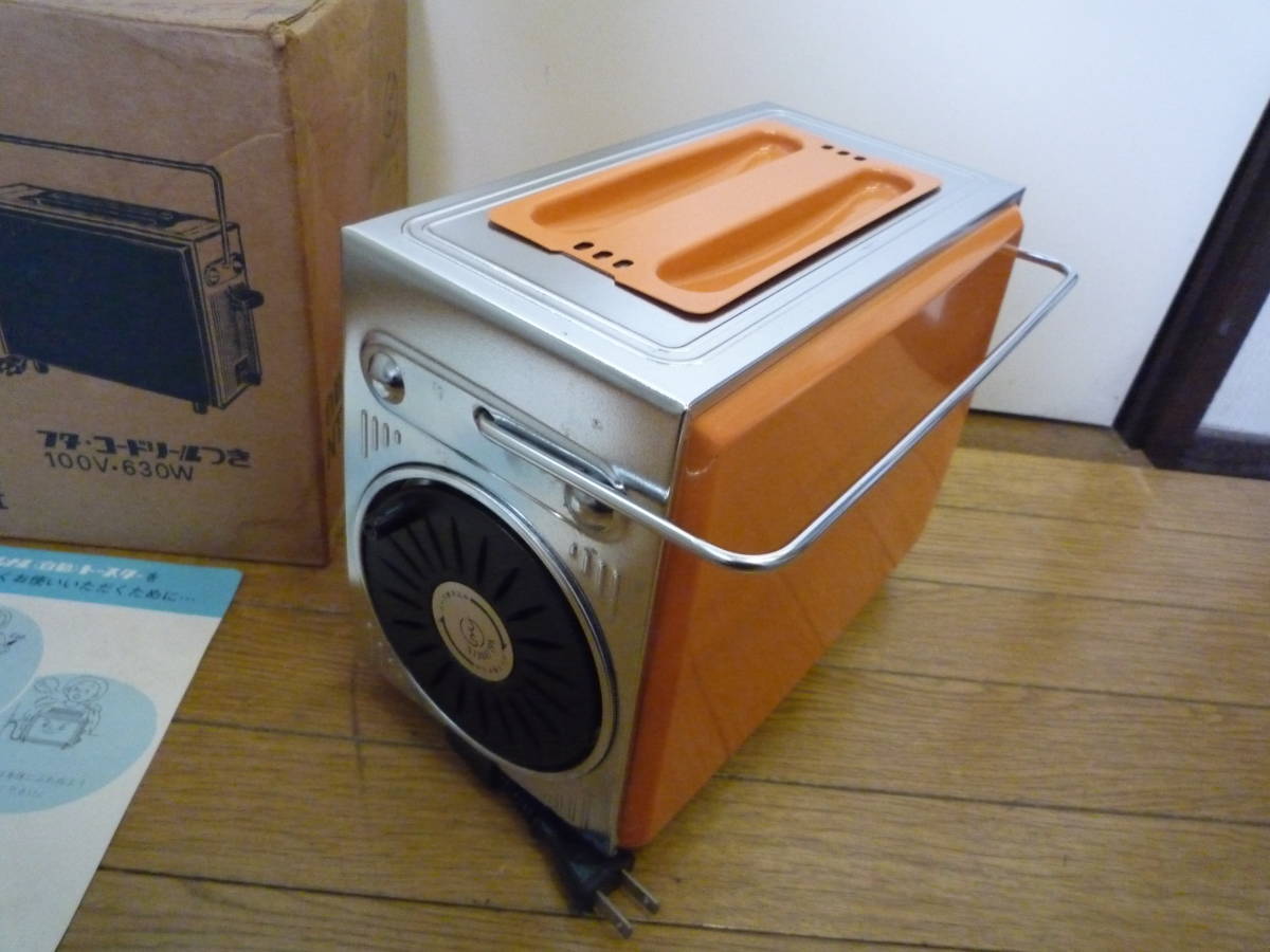 * used good goods beautiful goods that time thing National 2 sheets roasting toaster NT-670R * orange Northern Europe pop antique 