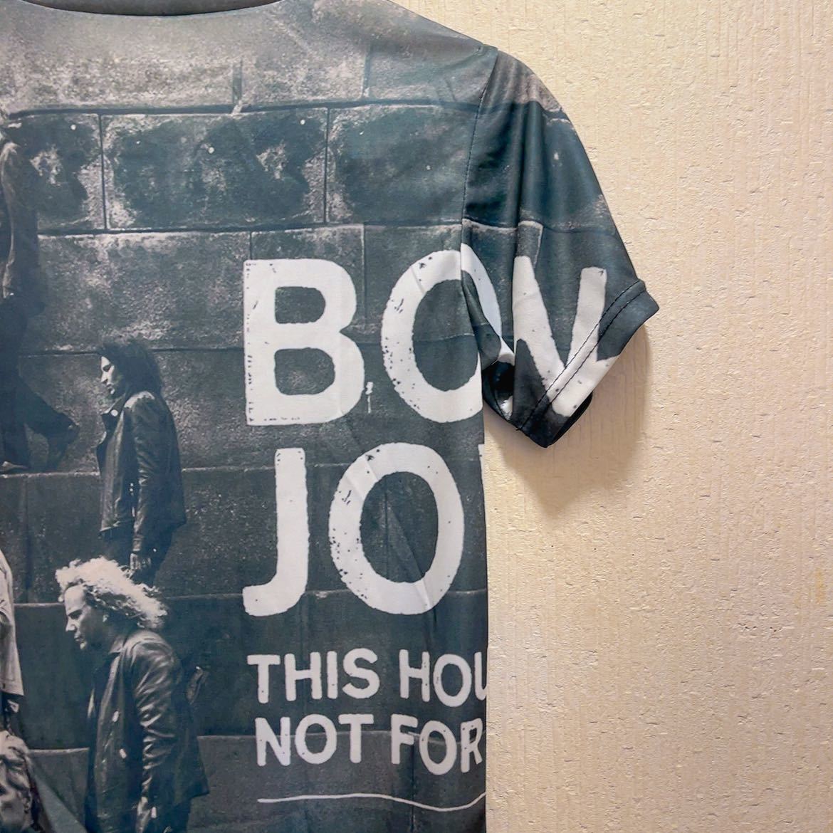 新品★BONJOVI ★ブラック＆ホワイト★ユニセックス★Tシャツ★M_画像9