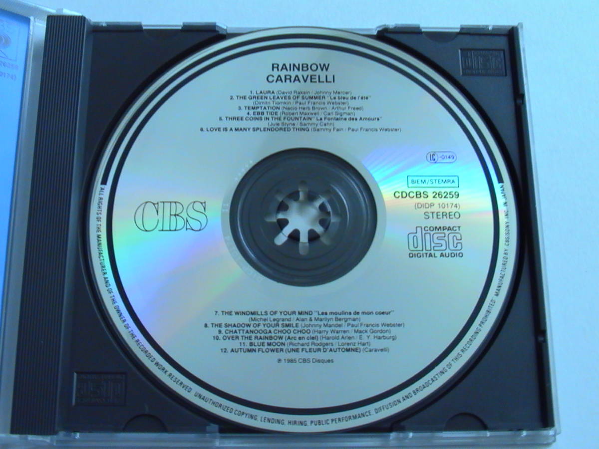 【JAPAN EXPORT】CARAVELLI / RAINBOW CDCBS-26259 DIDP-10714 11 +++++ 国内プレス逆輸入盤_画像3