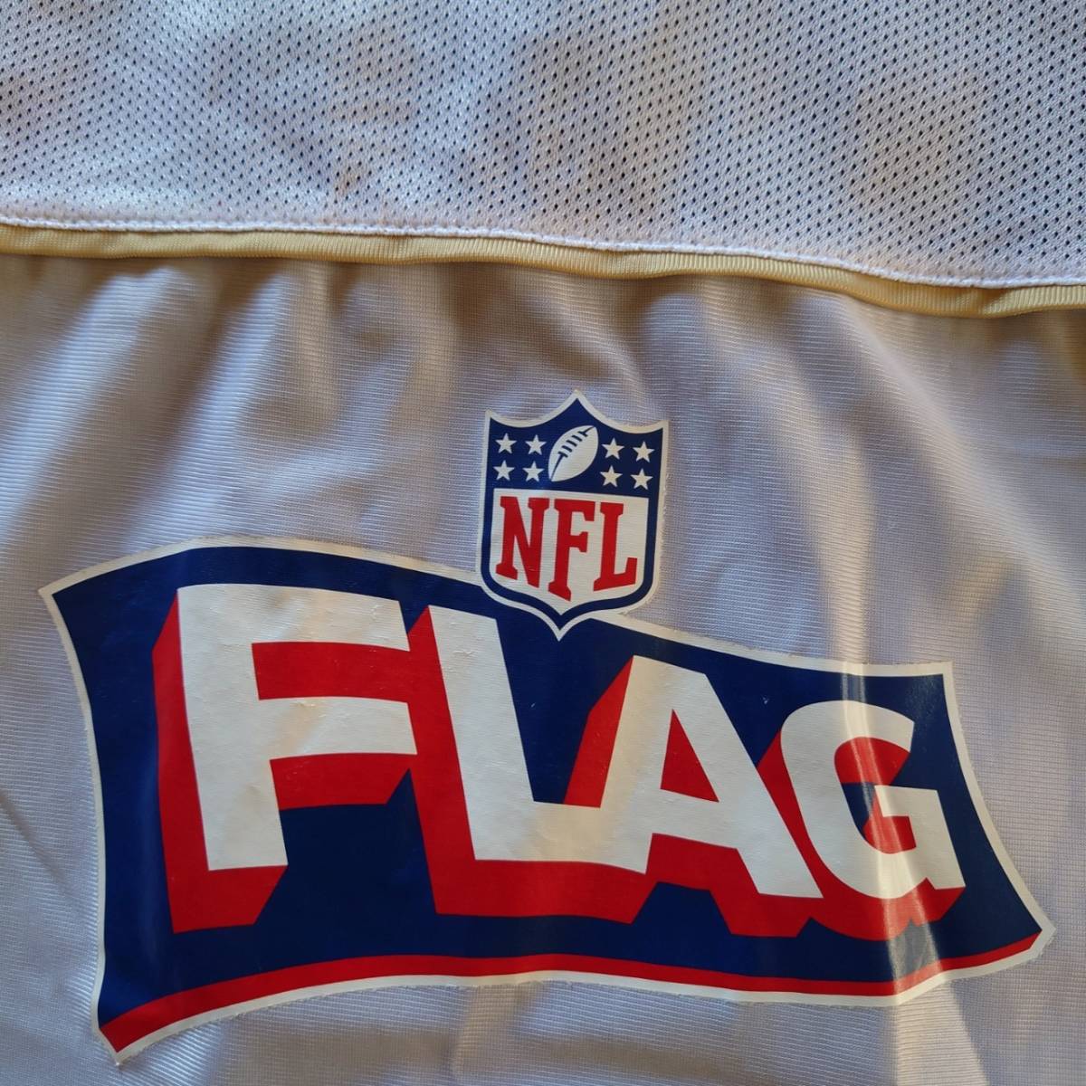 NFL FLAG US古着 SAITSレプリカユニフォームふう半袖Tシャツ М【リバーシブル】ポリエステル 　　95-6H2525_画像3