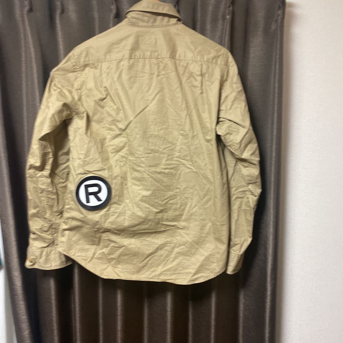  A Bathing Ape badge military shirt M size 