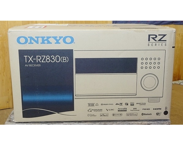 誠実】 486□ONKYO/オンキョー AVレシーバー/AVアンプ TX-RZ830（B