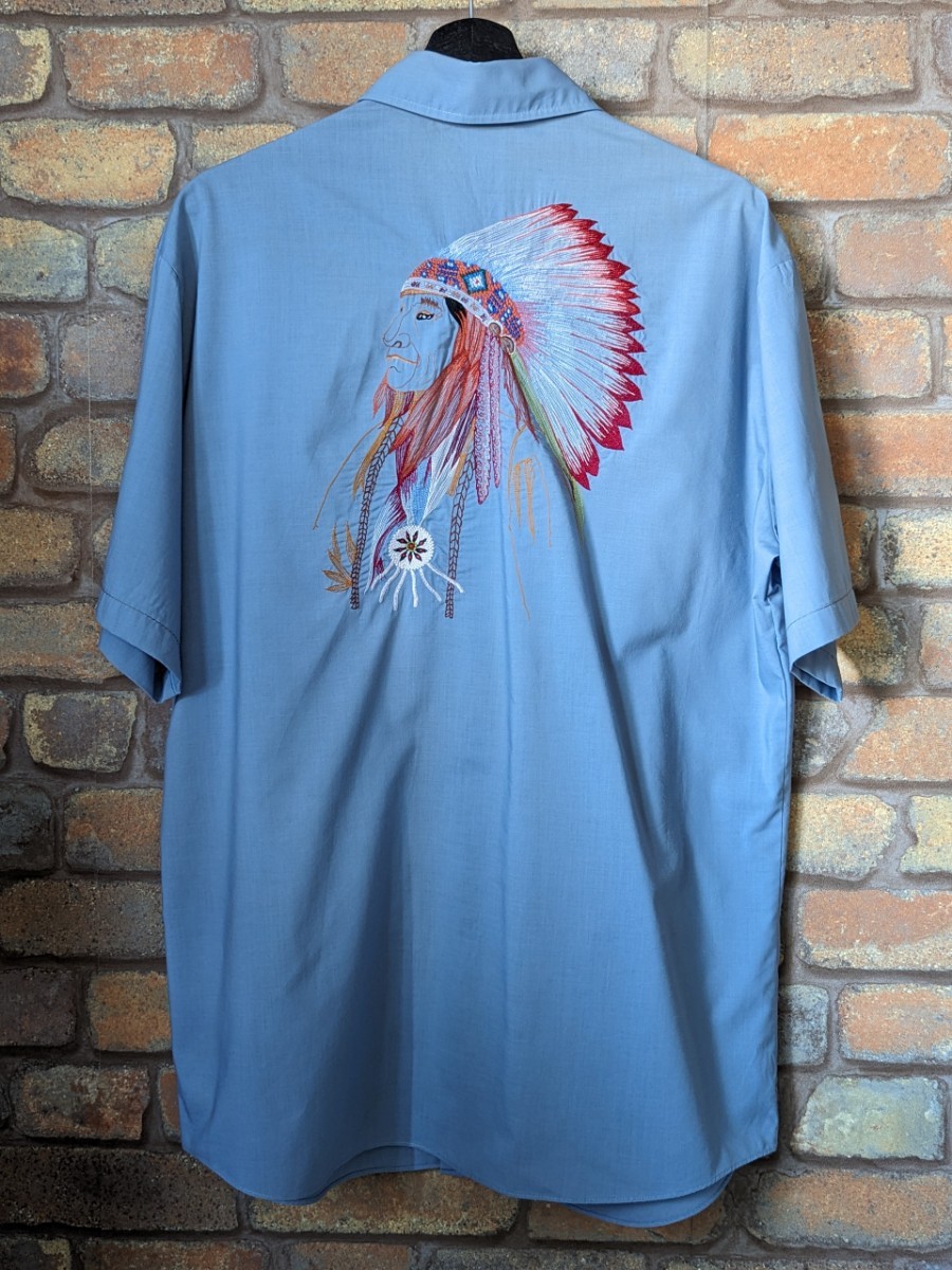 ☆80’s☆ KENNINGTON WesternShirt NativeAmerican 80年代 ケニントン ウェスタン 半袖シャツ ネイティブアメリカン ビンテージ レア_画像6