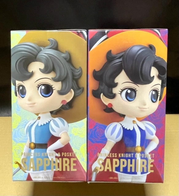 新品未開封 リボンの騎士 -PRICESS KNIGHT- Q posket サファイア 全2種セット SAPPHIRE フィギュア バンプレスト プライズの画像4