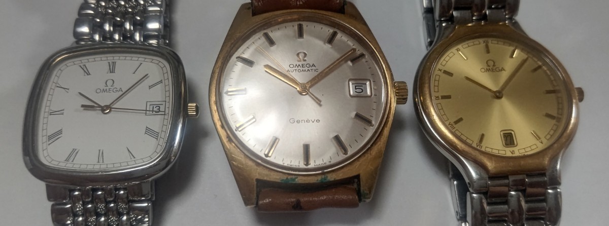 1円スタート】オメガ OMEGA 腕時計 3本 まとめて デビル DeVille