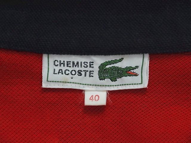 CHEMISE LACOSTE ポロシャツ　ラコステ 鹿の子 ポロシャツ　OLD_画像7