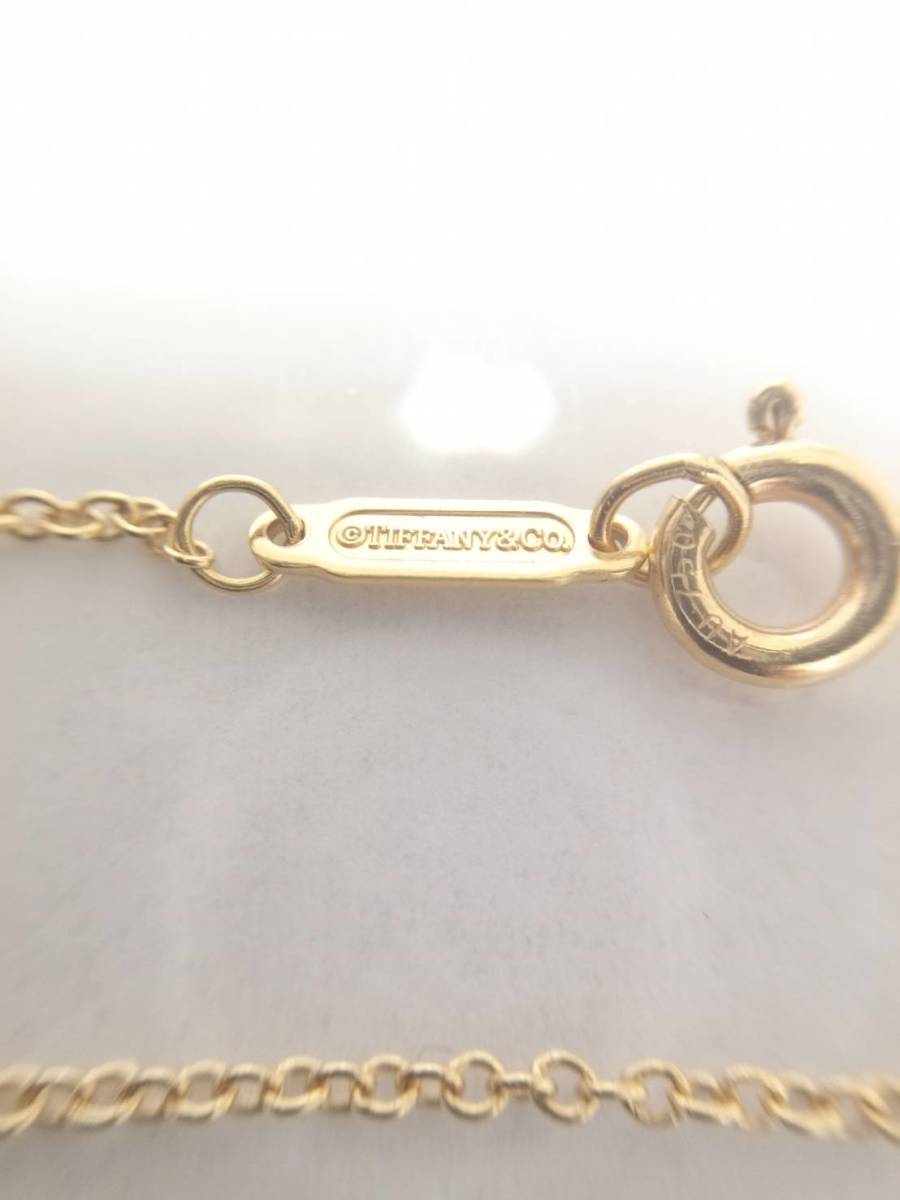 K 【Tiffany&Co.】ティファニー サークルアンカー ネックレス AU750 約