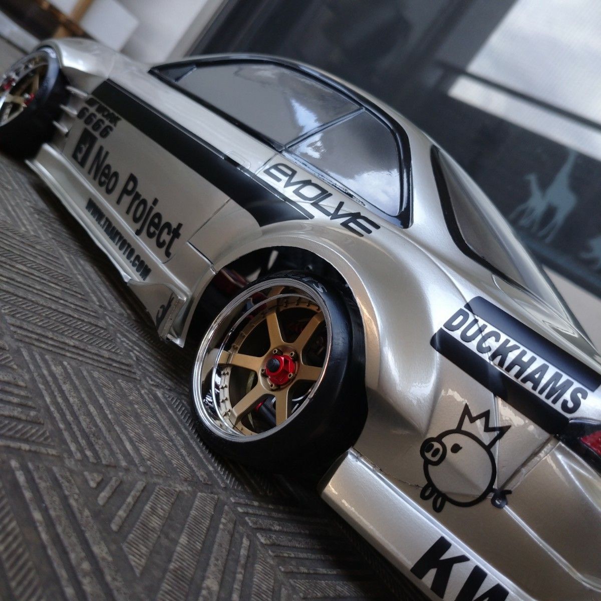 ラジコンボディ用 カッティング ステッカー 色指定可 イグニッションモデル Rocket Bunny 180SX ラジドリ YD2