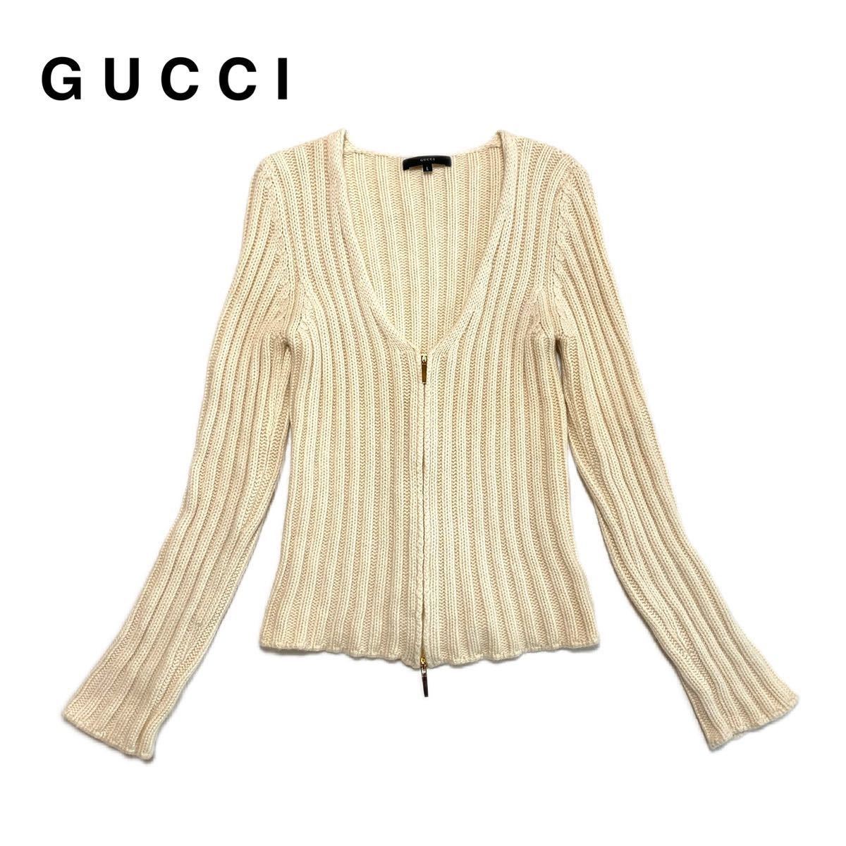 格安販売の ダブルジップ GUCCI グッチ ☆良品 カシミヤ イタリア製 L