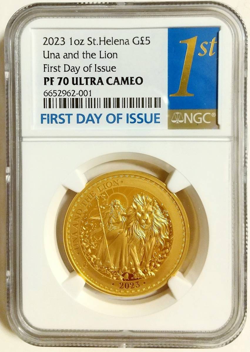 9 листов только 2023 год цент he Rena una. лев 5 фунт 1 унция устойчивый золотая монета NGC PF70 ULTRA CAMEO First Day of Issue Англия 