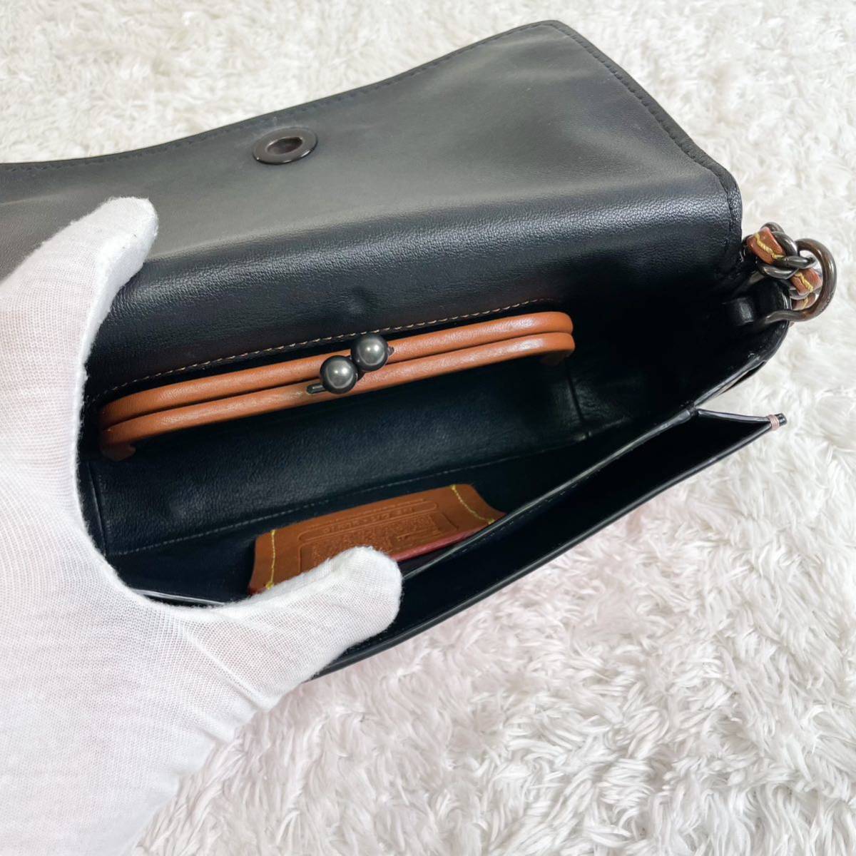 コーチ ショルダーバッグ ターンロック チェーン レザー ピンク 20215 COACH ディンキー 肩掛け 斜め掛け