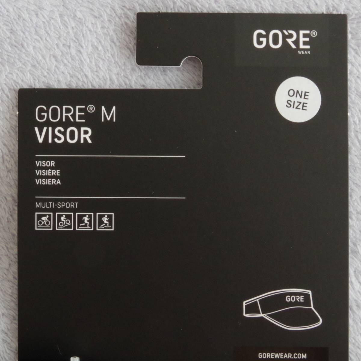 ★レア! 送料込 参5,280円★GORE WEAR M Visor 黒 ゴアウェア Mバイザー キャップ 帽子 ハット トレラン ランニング リフレクター 軽量素材_画像4