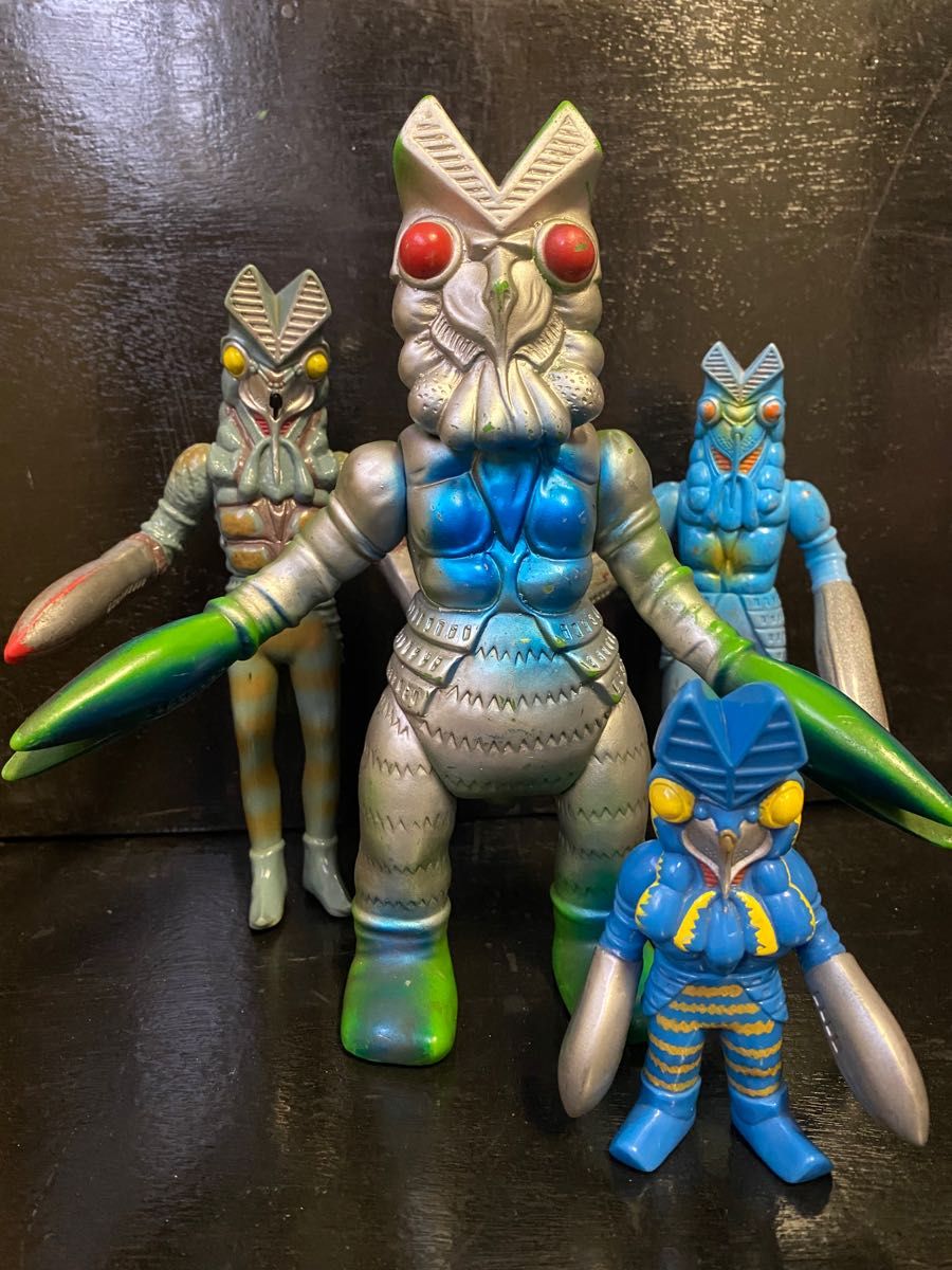ウルトラ怪獣指人形 バルタン星人4個セット 当時物 ソフビ ウルトラ怪獣指人形 バルタン星人4個セット 当時物 ソフビ
