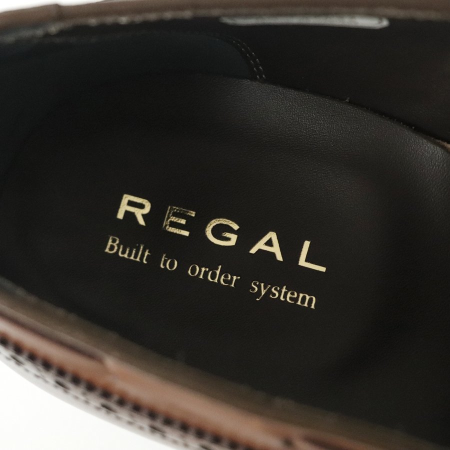 参考価格￥50,600- 箱付き 極美品 REGAL Built to order system リーガル タッセル スリッポン ウイングチップ メダリオン ローファー 28_画像9