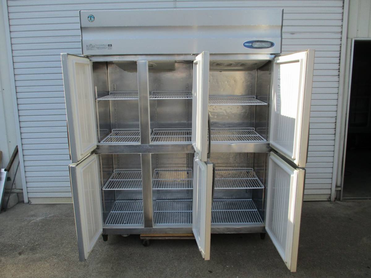 y2089-4 業務用 ホシザキ 6ドア冷凍冷蔵庫（2凍4蔵） HRF-150ZFT3-6D
