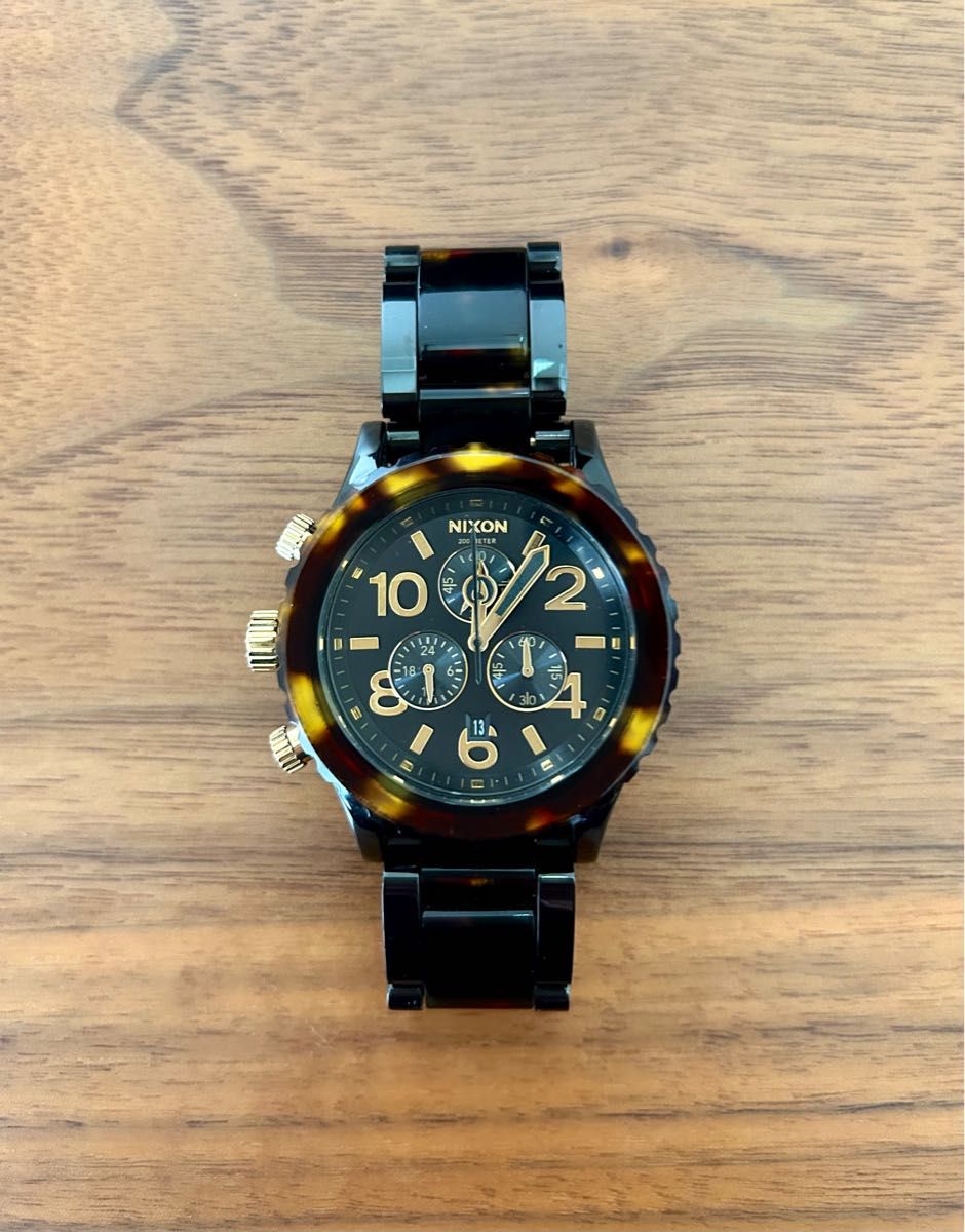 単品価格 NIXON ニクソン 42-20 クロノグラフ べっ甲 腕時計 腕時計