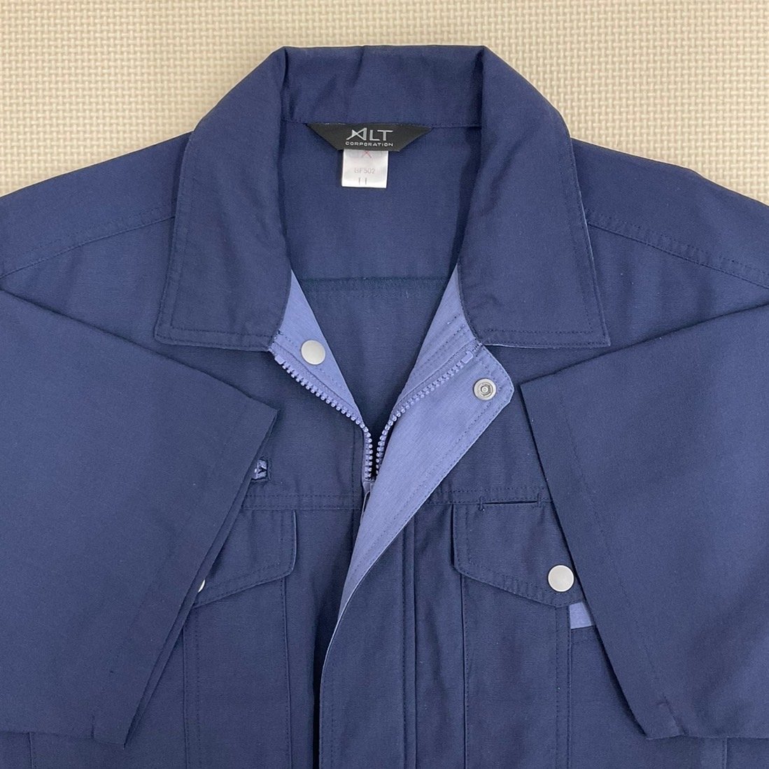 UTJ42-2 (中古) 栃木県 那須清峰高校 実習服 上下 3点セット UTJ42-2 (中古) 栃木県 那須清峰高校 実習服 上下 3点セット