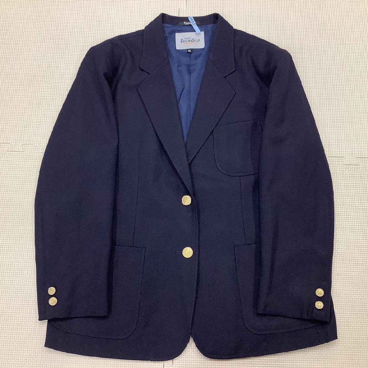 (Y)I139 (中古) 山形県 米沢養護学校 (旧制服) 5点セット /特大/大きめ/BL/W84/ブレザー/ベスト/ブラウス/スカート/女子学生/制服/学生服_画像2