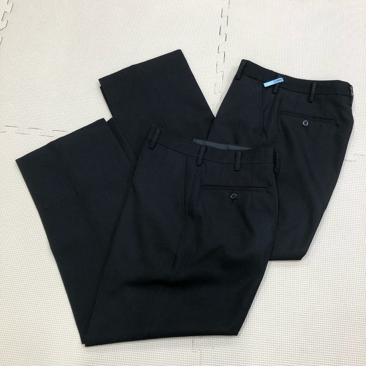 (Y)M560 (中古) 山形方面 校名不明 男子学生服 ズボン /冬用/W67/W73/NIKKE/黒/制服/標準型学生服/中学校/高校/中学生/高校生_画像1