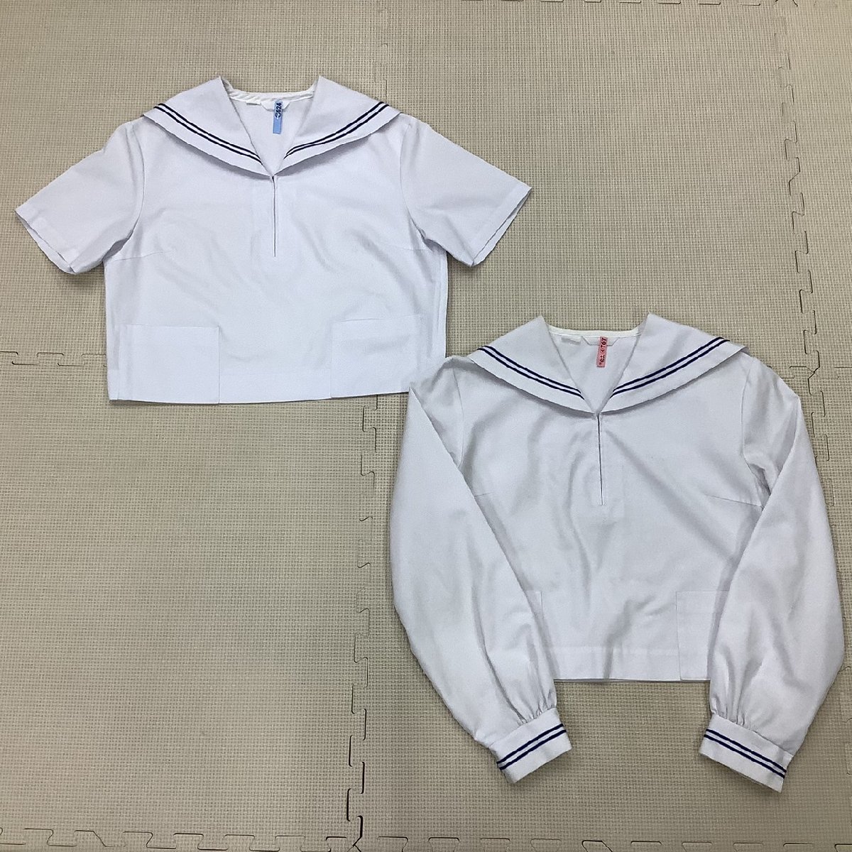 (Y)I767 (中古) 山形県 天童市立 第二中学校 (旧制服)セーラー服 4点セット /160A/165A/セーラー/スカート/合服/夏服/制服/学生服/女子学生_画像2