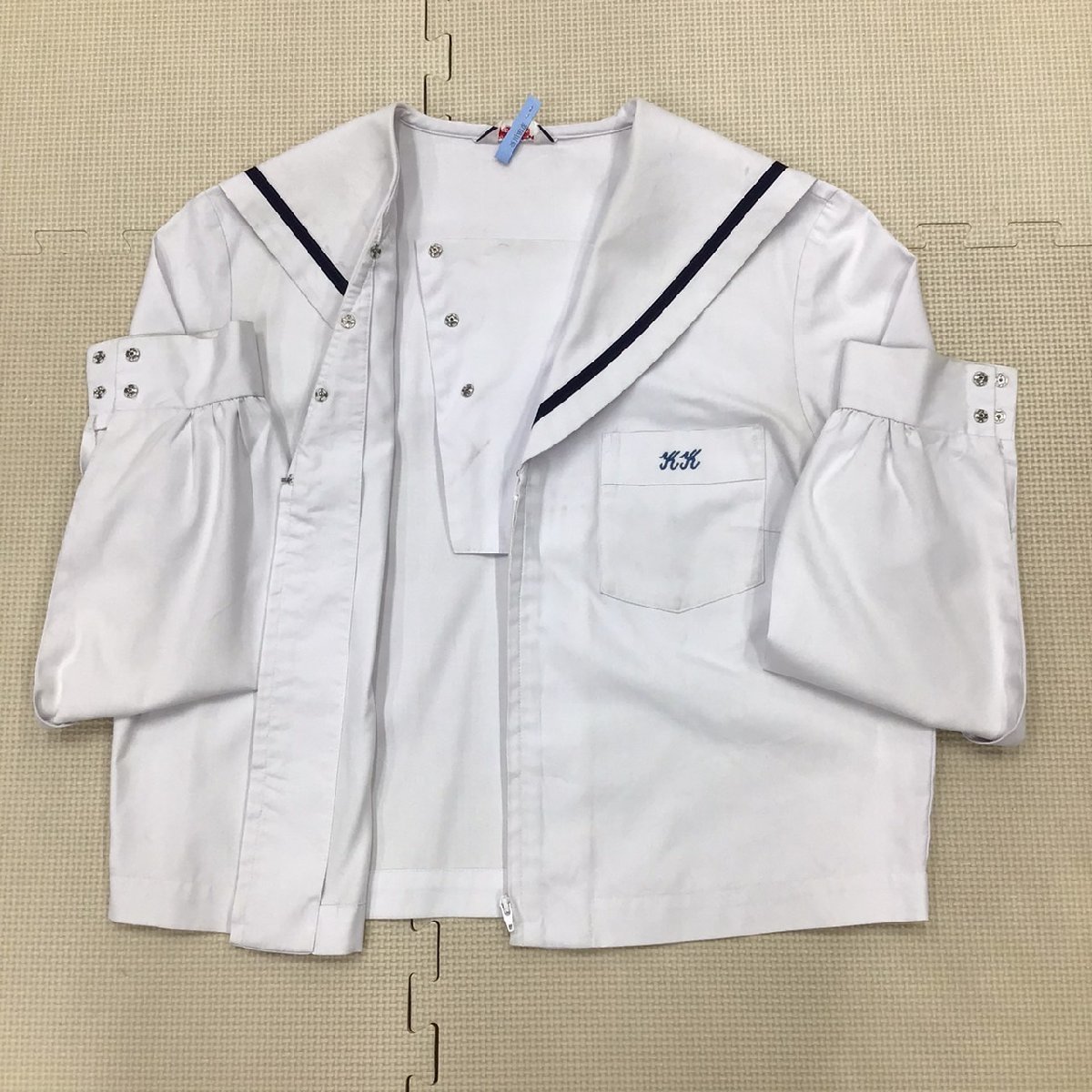 O677 (中古) 兵庫県 加古川北高校 セーラー服 上下セット /指定品/L/W66/しもかわ/セーラー/スカート/学生服/制服/中学校/高校/女子学生_画像4