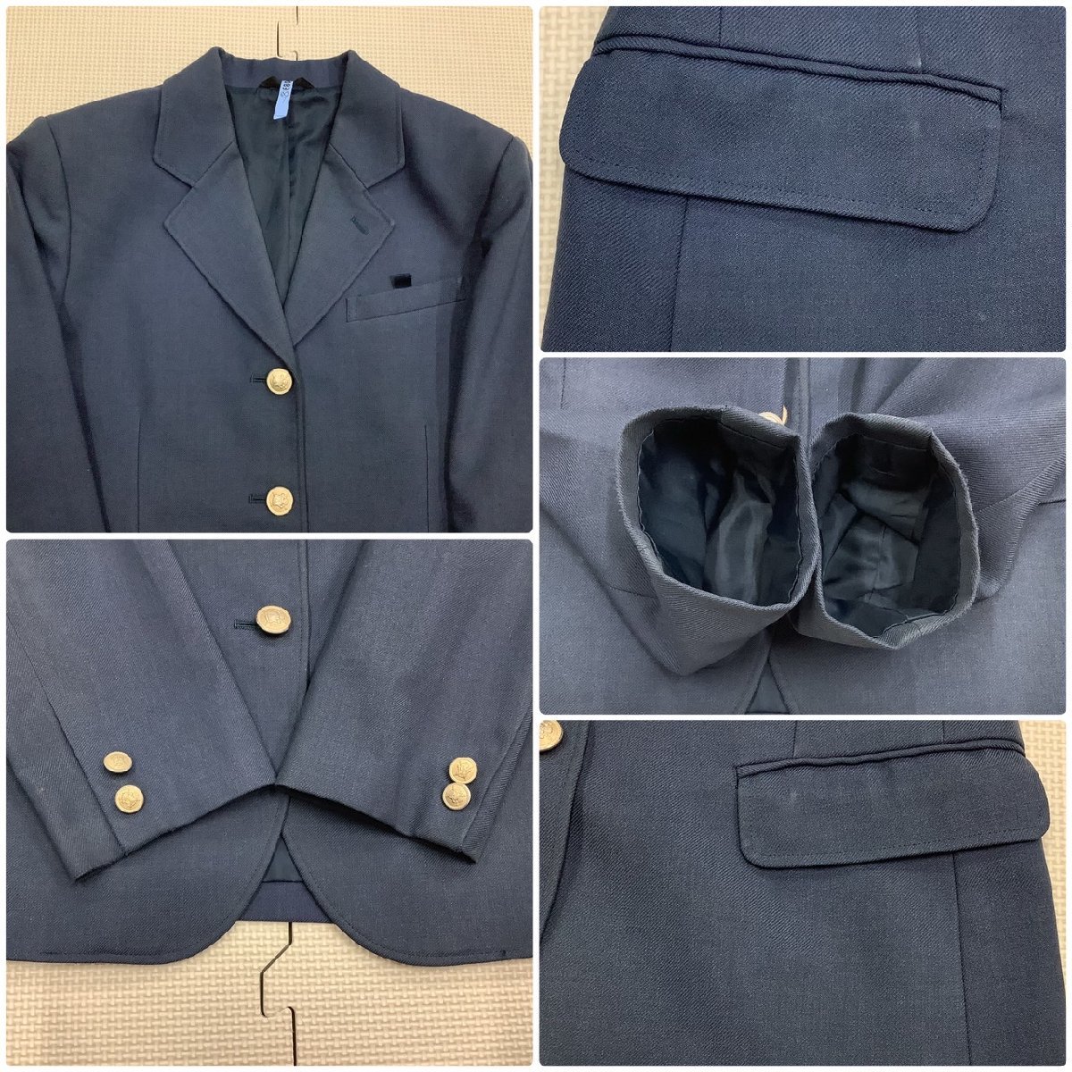 Y)S666 (中古) 山形県 中山中学校 5点セット /165A/W72/名札付き Y)S666 (中古) 山形県 中山中学校 5点セット /165A/W72/名札付き
