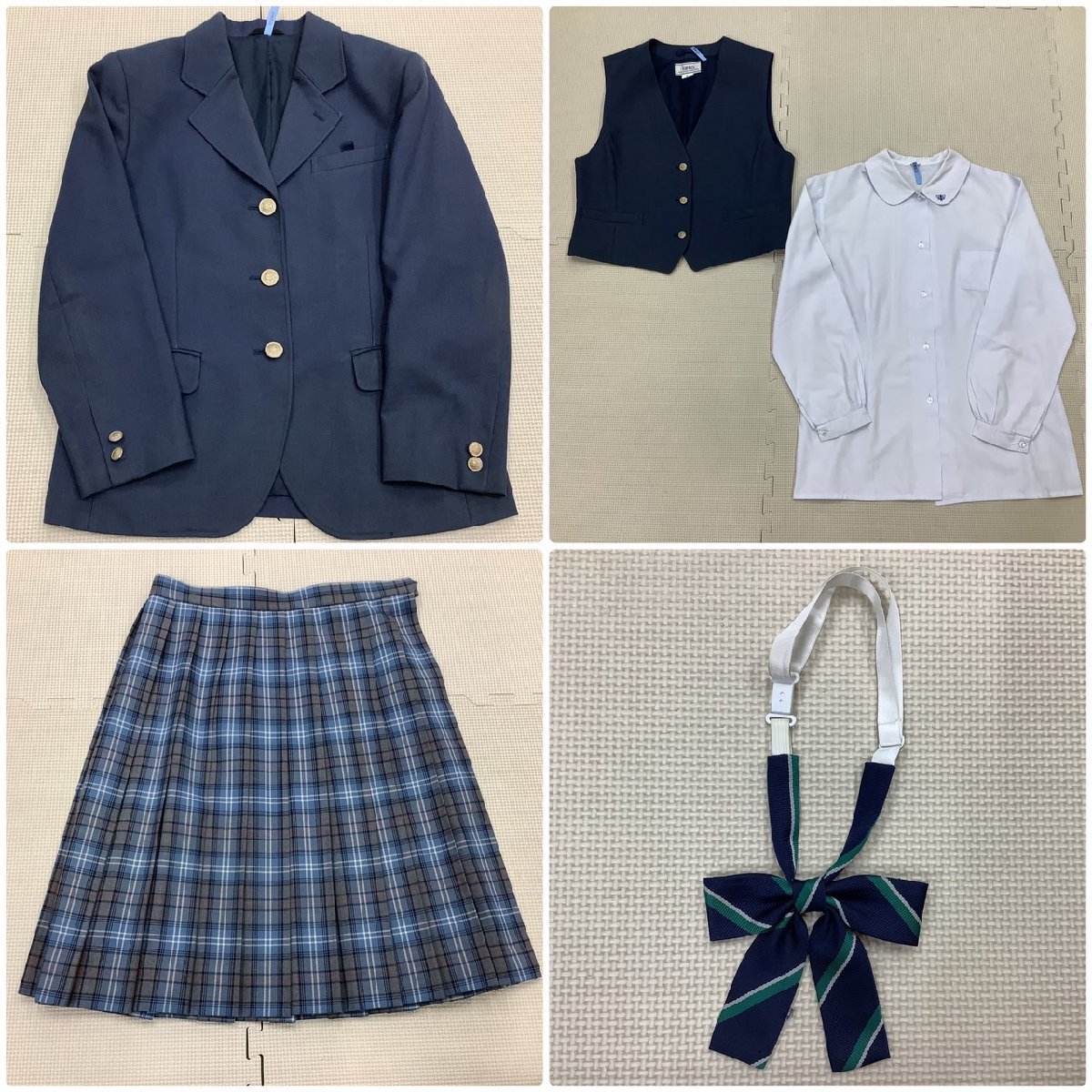 Y)S666 (中古) 山形県 中山中学校 5点セット /165A/W72/名札付き Y)S666 (中古) 山形県 中山中学校 5点セット /165A/W72/名札付き