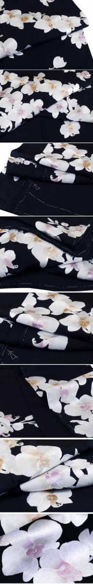 [ capital ornamental hairpin ]635[ super ...] special selection high class .. embroidery visit wear [. butterfly orchid ] black ground . thread attaching not yet have on * prompt decision free shipping!