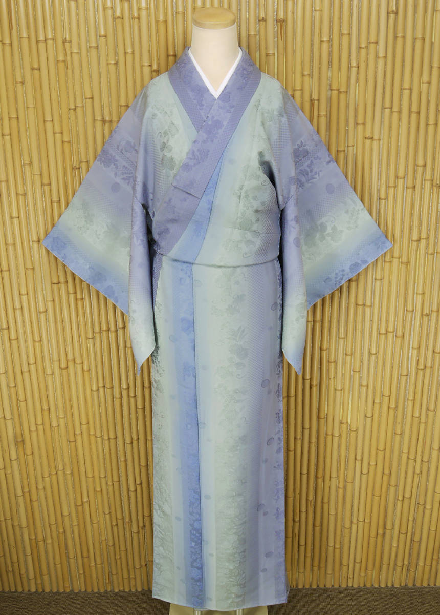 京かんざし】549☆特撰小紋 辻が花「健勝苑謹製絹姫ガード加工」新品