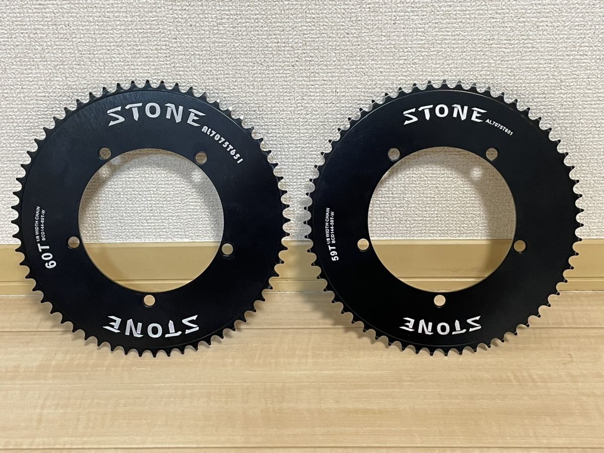Yahoo!オークション - STONE ピスト チェーンリング 厚歯 59t Yahoo!オークション - STONE ピスト チェーンリング 厚歯 59t