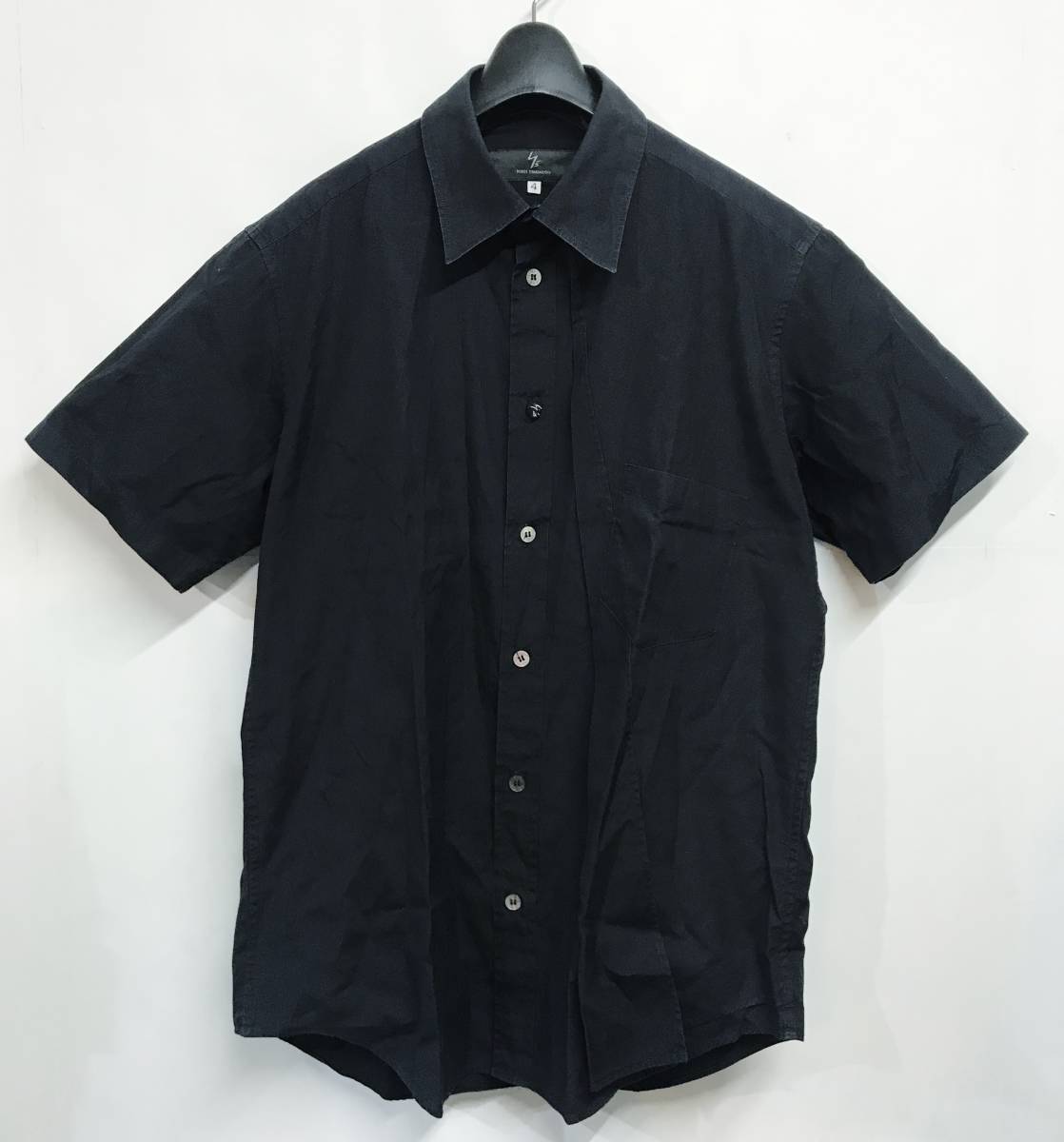 ビンテージ Y's ワイズ Yohji Yamamoto ヨウジヤマモト 半袖シャツ 4 黒