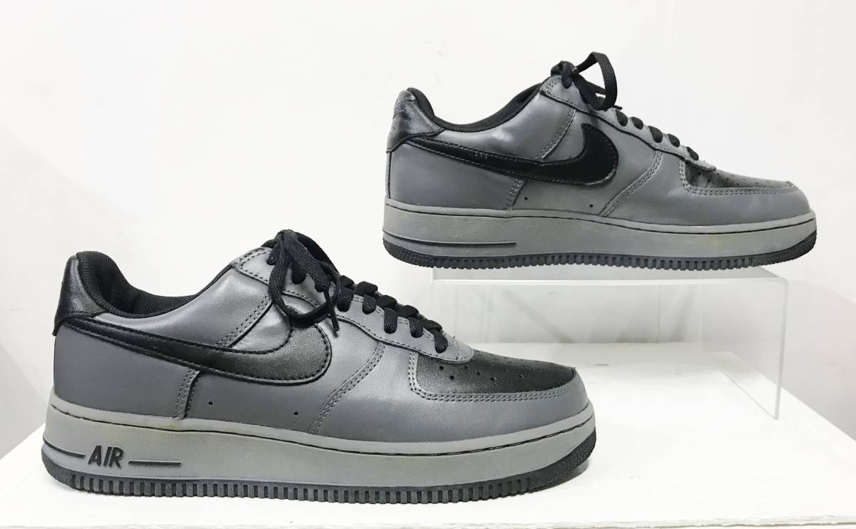 デッドストック US10/28cm NIKE AIR FORCE 1 LOW グレー/ブラック ナイキ エア フォース ロー スニーカー 靴 2003年製_画像4