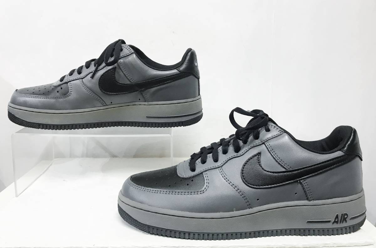 デッドストック US10/28cm NIKE AIR FORCE 1 LOW グレー/ブラック ナイキ エア フォース ロー スニーカー 靴 2003年製_画像3