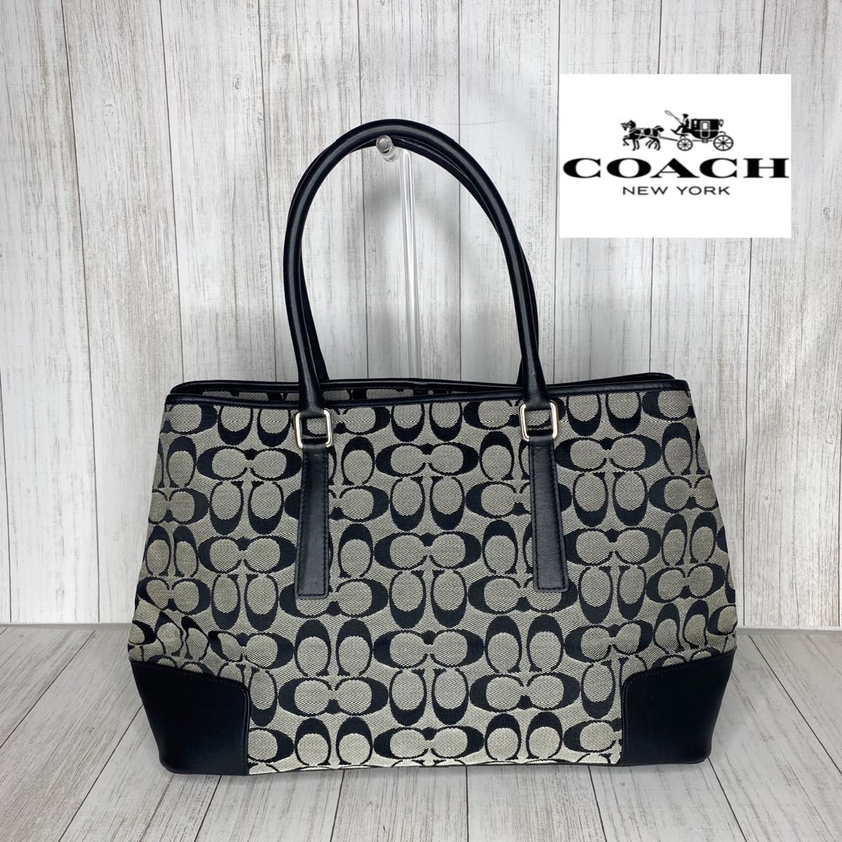 豊富なギフト レア✨Coachコーチハンドバッグトートバッグシグネチャー