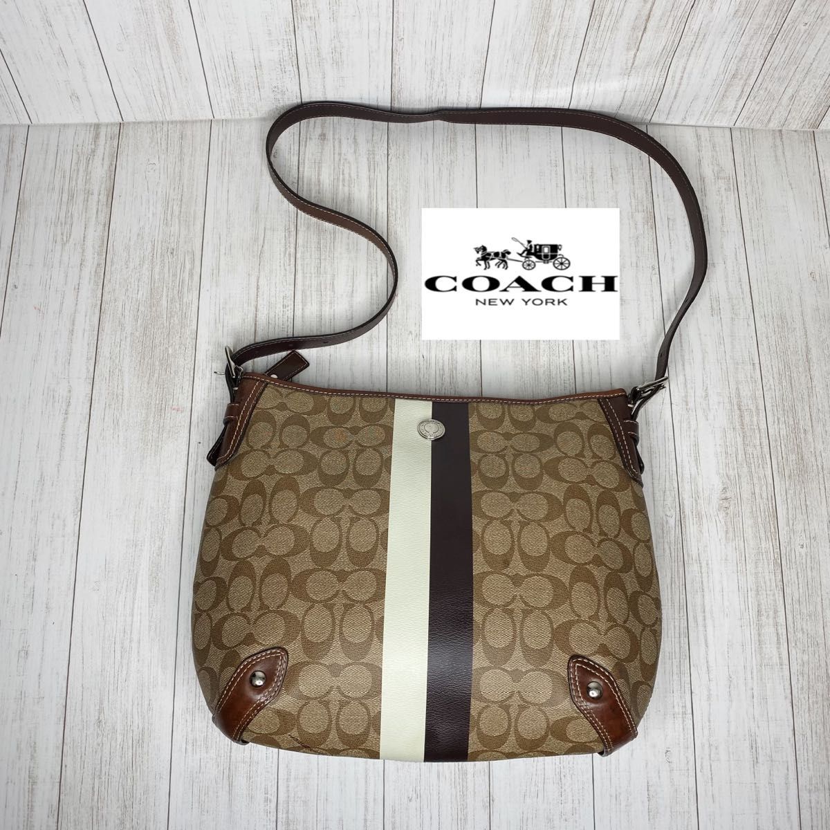 COACH コーチ シグネチャー ショルダーバッグ｜PayPayフリマ