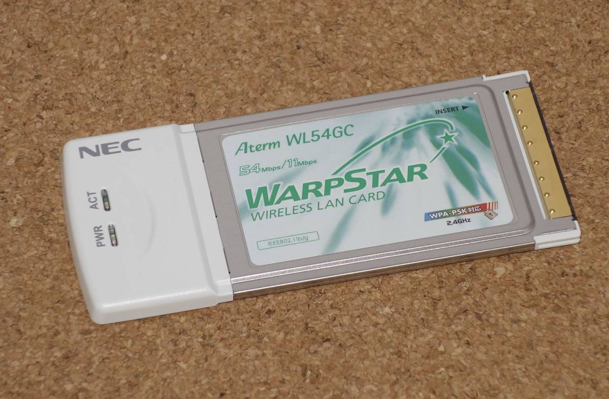 [CardBus/PC Card] NEC AtermWL54GC PA-WL54GC [PCMCIA]