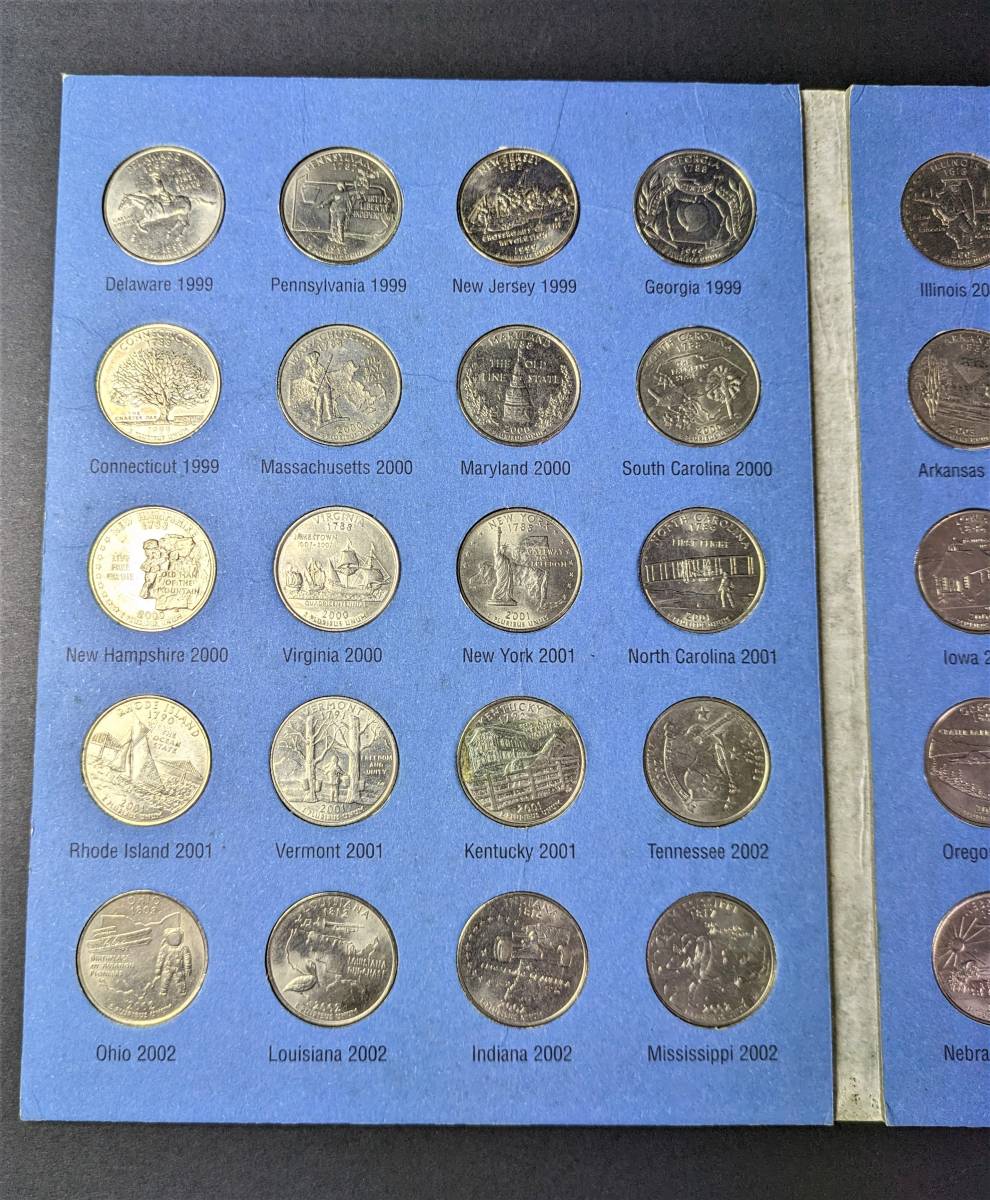 ★ Official Whitman STATEHOOD QUARTERS FOLDER Complete 50 State 1999-2008_画像2