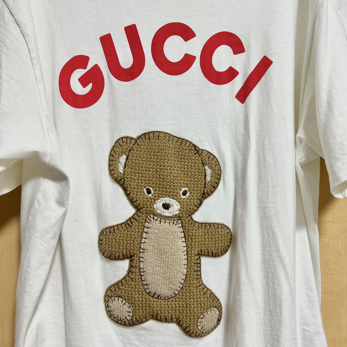 2023新作 レア グッチ テディベア パッチ Tシャツ クマ 熊 GUCCI