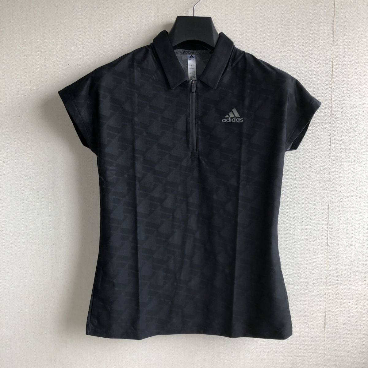 アディダス 半袖ハーフジップシャツ Mサイズ 定価12000円 アディダス 半袖ハーフジップシャツ Mサイズ 定価12000円