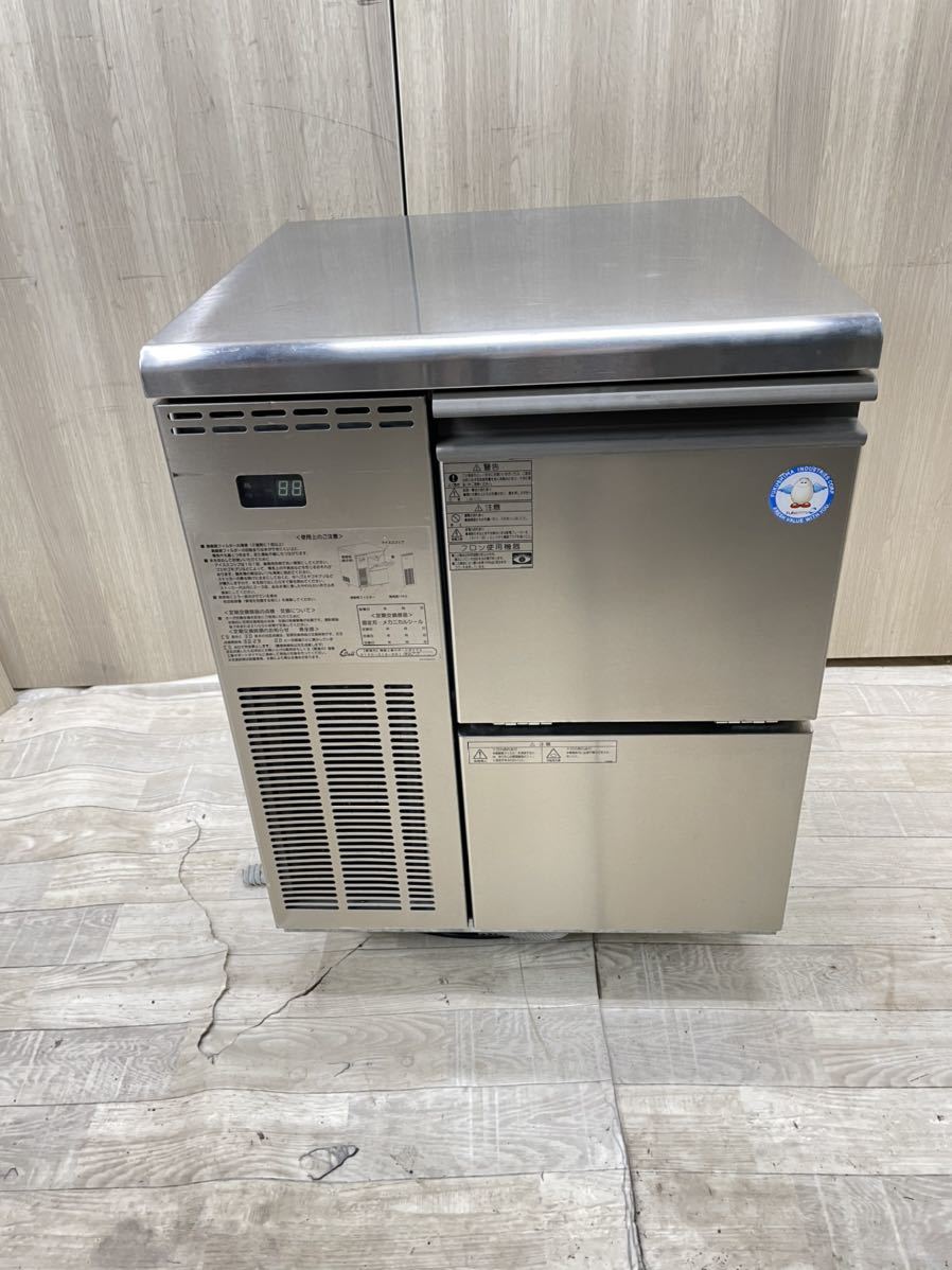 ( Ag30). 中古厨房 フクシマ 製氷機 FIC-A100CT チップアイス 600×800x600mm. 100V. 2019年.
